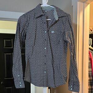 Cinch Small Button Down Geo Shirt